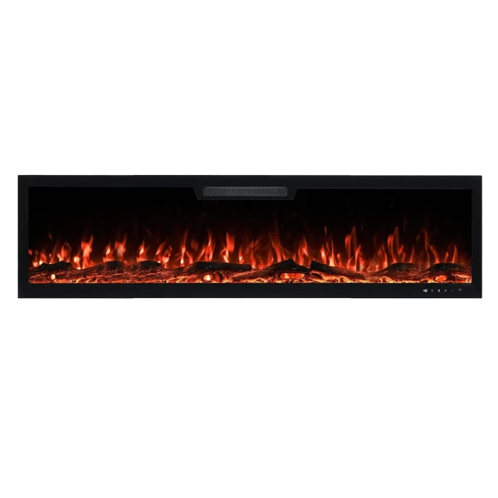 Aflamo Elite 153 cm schwarz wandmontierter Elektrokamin